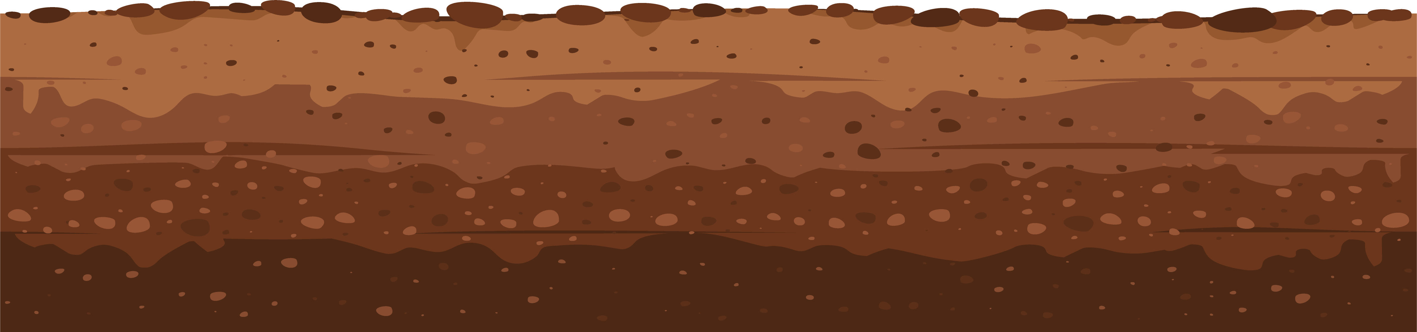 Soil ground and underground layers, earth texture